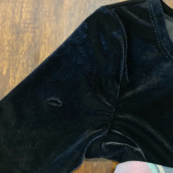 Bonnie Jean Gold Ruffle Christmas Dress - Picture 4 of 6